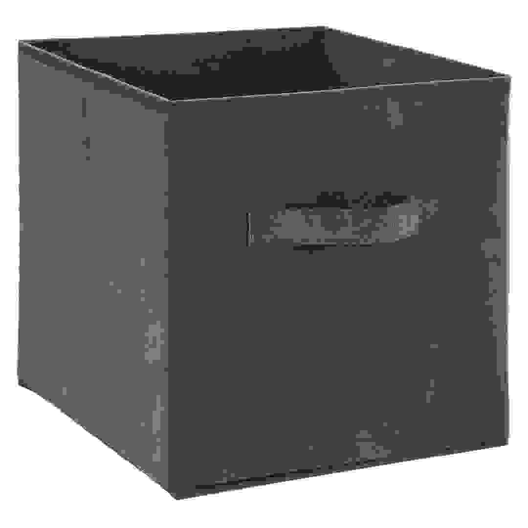 5Five Velvet Storage Box (31 x 31 x 31 cm, Gray)