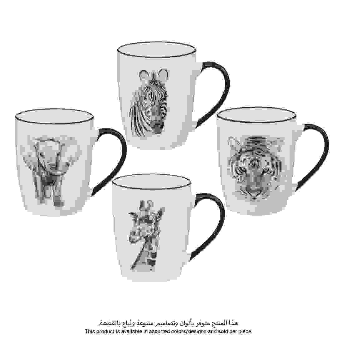 SG New Bone China Safari Mug (Assorted colors/designs, 360 ml)