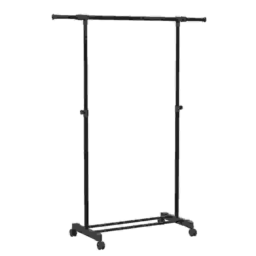 Extendable Metal Single-Rail Garment Rack (94-160 x 43 x 90-160 cm)