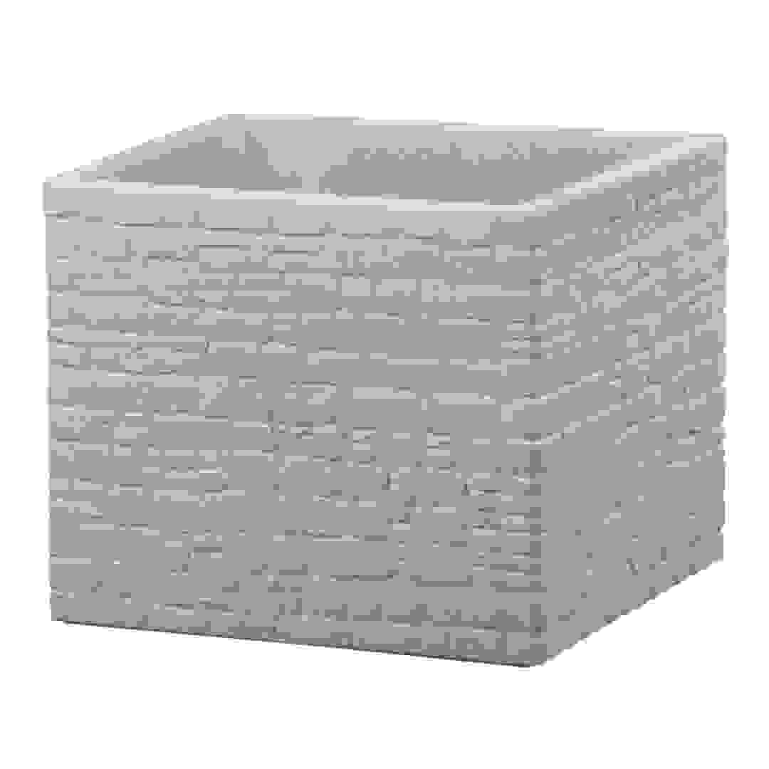 Scheurich Muretto Plastic Plant Pot (37.5 x 37.5 x 33 cm, Gray)