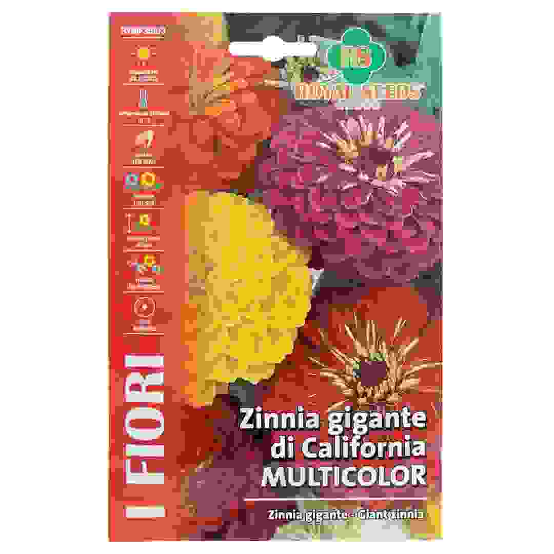 Royal Seeds Giant Multicolor Zinnia Seed Pack (2.5 g)