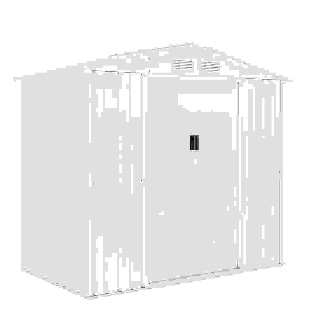 Galvanized Metal Shed (213 x 127 x 195 cm, White)