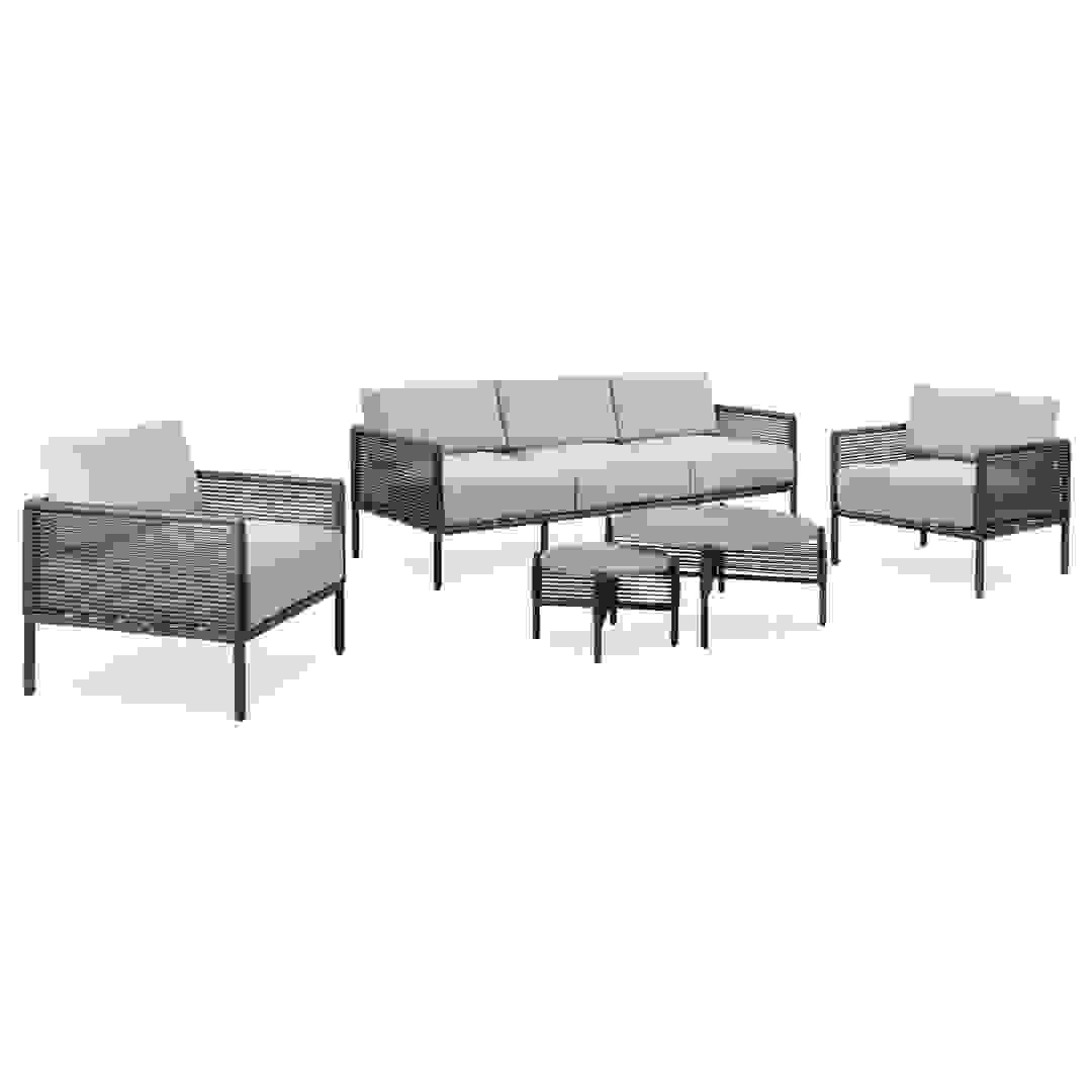 Collioure 5-Seater Metal & Rope Outdoor Sofa Set