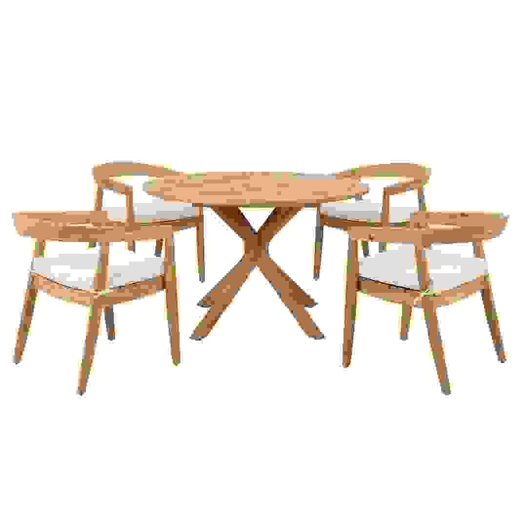 Jade 4-Seater Acacia Wood Dining Set
