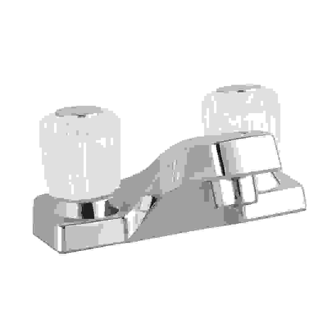 Home Plus Double Handle Lavatory Deck Mount Faucet Chrome