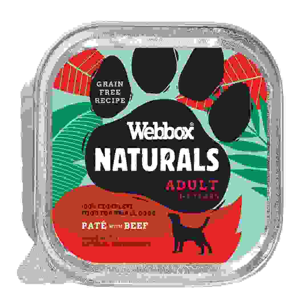 Webbox Naturals Beef Pate Wet Dog Food for Adult Dogs (150 g)