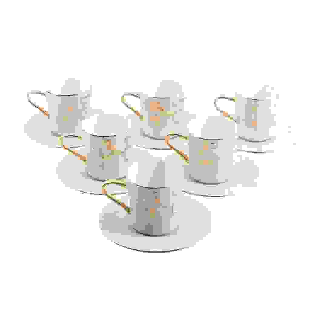 Jiwar Tea Set (12 Pc., Beige & Gold)