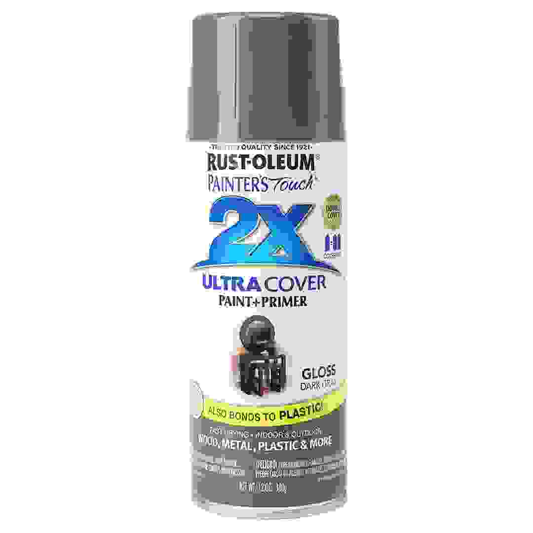Rustoleum Painter's Touch Ultra Cover 2X Spray Paint (354.9 ml, Gloss Dark Gray)