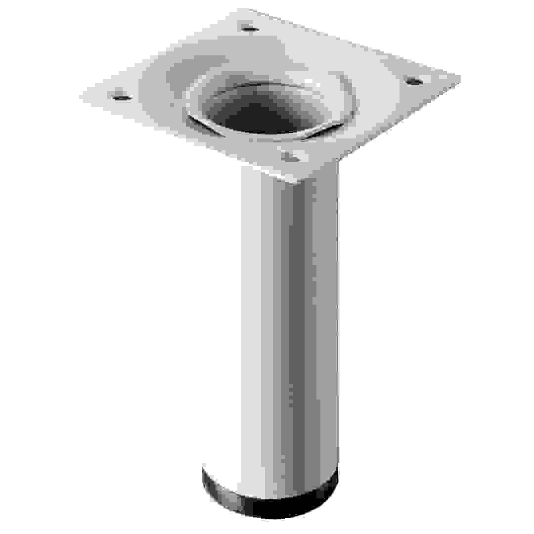 Hettich Steel Furniture Leg in White (30 x 100 mm)